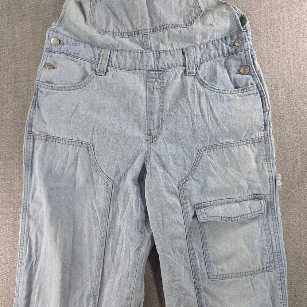 Wild Fable Denim Overalls Womens Small Light Blue Cargo‎ Utility Cotton - Picture 10 of 16